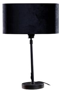 Asztali lámpa fekete ovális bársony lámpabúrával 35 cm - Parte