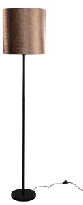 Állólámpa fekete bársony lámpabúrával krokodil mintával 40 cm - Simplo