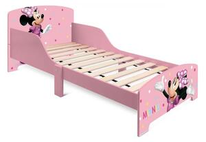 Minnie Mouse gyermekfaágy 77×143×60 cm – 70×140 cm-es matracra való rácsos alappal, WD17777