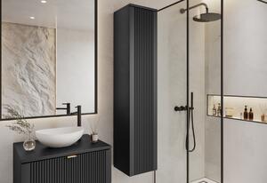 DAKARI függő fürdőszoba szekrény, 30x100x30, fekete