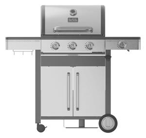 Black+Decker BXOG12950E Kerti Gázgrill 3 égős - Ezüst / Fekete
