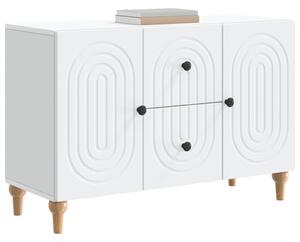 TV szekrény fiókkal Fehér 89 x 34,5 x 60 cm Szerelt Fa
