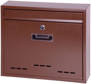 Postaláda FLATBLOCK, 31 x 36 x 9 cm, barna