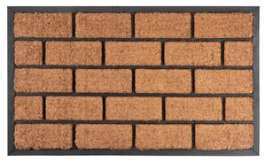 Lábtörlő MagicHome RBC 124, Brickwall, 45 x 75 cm, gumi/kókusz