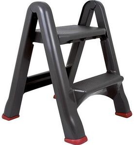 Fellépő Curver® STEP STOOL, műanyag, 2 fokozatú, fogantyú nélkül, kétoldalas