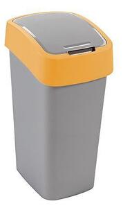 Curver® FLIP BIN 25 l, ezüstszürke/sárga szemetes kuka