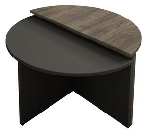 Hanah Home Coffee Table Walnut Anthracite Dolunay - Walnut, Anthracite