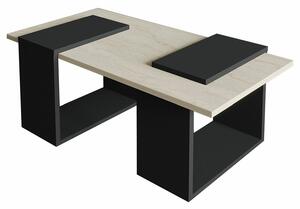 Hanah Home Coffee Table Travertine Anthracite Matris - Travertine, Anthracite