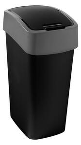 Curver® PACIFIC FLIP BIN 25 l, 26 x 47 x 34 cm, fekete/szürke szemetes kuka