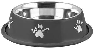 Kutyatál MagicHome Woof 19 cm, 400 ml, fekete
