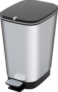 Szemetes KIS Chic Bin M Steel, 35 liter, 40,5x26,5x45 cm, pedálos