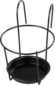 BUMETA tartó, fogas, fém, virágcseréphez, korláthoz, szőnyeggel, 15 cm