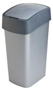 Szemetes Curver® PACIFIC FLIP BIN 45 liter, 37.6x29.4x65.3 cm, antracit/szürke