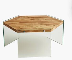 Hanah Home Coffee Table Oak Hexagon S304