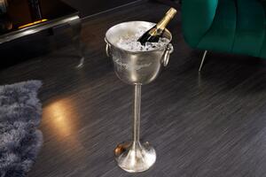 Design pezsgő hűtő Champagne 80 cm ezüst