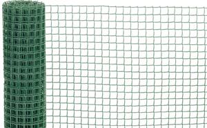 Kerítés ECONOMY 6, 1000/20x20 mm, 45°-os négyzet alakú minta, 300g/m2, zöld, teljesen műanyag, csoma