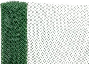 Kerítés ECONOMY 3, 1000/10x10 mm, hatszögletű minta, 300g/m2, zöld, teljesen műanyag, csomag 10 m