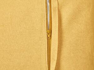 Sárga bársony díszpárna kétdarabos szettben 45 x 45 cm CHOISYA