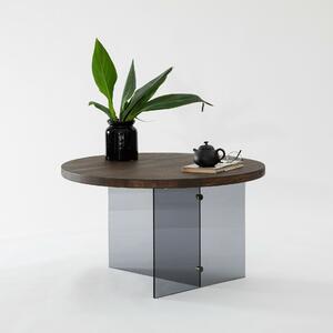 Hanah Home Serenity dohányzóasztal, dió és sötétszürke színben