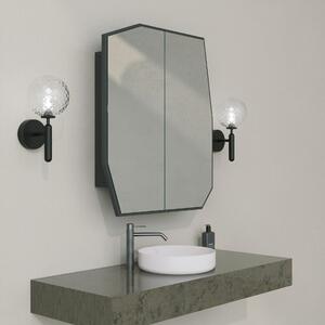 Hanah Home Bathroom Cabinet Black Quartz Cabinet - Black