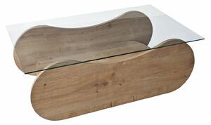 Hanah Home Sapphire Oak Transparent Brise dohányzóasztal - Sapphire Oak, átlátszó