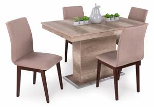 Flóra asztal Lotti székekkel | 4 személyes étkezőgarnitúra