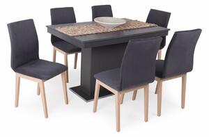 Flóra asztal Lotti székekkel | 6 személyes étkezőgarnitúra