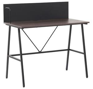 Íróasztal HASTINGS Barna/fekete 100 cm 52 cm