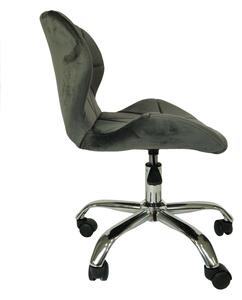 NERO VELVET sötétszürke irodai szék
