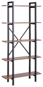 Ötszintes polcos elem DARBY 180 cm Sötétbarna