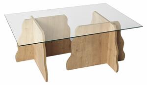 Hanah Home Sapphire Oak Transparent Canyon dohányzóasztal - Sapphire Oak, Transparent