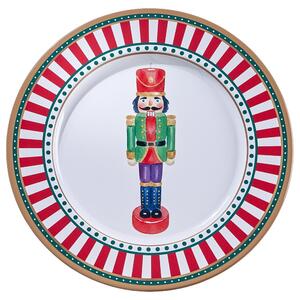 XMAS fém tányér Ø33cm , diótörő