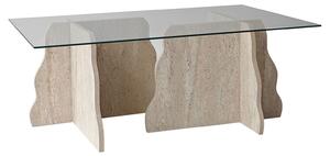 Hanah Home Travertine Transparent Canyon dohányzóasztal - Travertine, átlátszó
