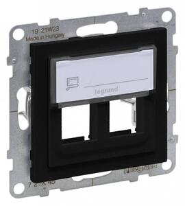 Legrand SUNO 721445 Keystone adapter, fekete burkolattal, keret nélkül