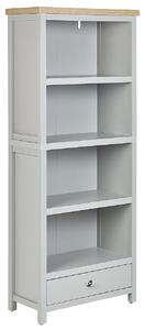 Négyszintes könyvespolc CLIO 180 cm Világosszürke