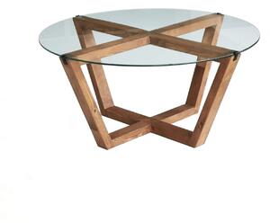 Hanah Home Coffee Table Wooden Lotus