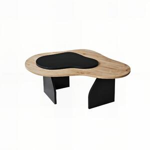 Hanah Home Sapphire Oak Dohányzóasztal Fekete Melted - Sapphire Oak, Fekete