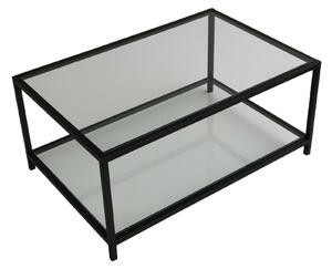 Hanah Home Coffee Table Fume Black Astro sehpa / şeffaf temperli cam S400