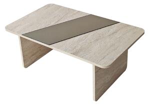 Hanah Home Coffee Table Bronze Travertine Favorite - Bronze, Travertine