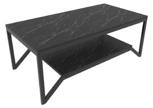 Hanah Home Dohányzóasztal Black Flora - Fekete
