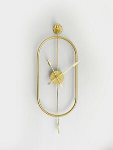 Wallity Decorative Metal Wall Clock Gold Mclock-00105
