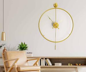 Wallity Dekoratív Fém Falióra Arany Mclock-00103