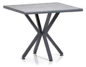 Samara kerti asztal 90x90 cm | Profil: antracit | Asztallap: alumínium