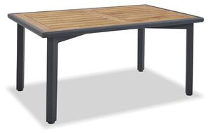 Berlin kerti asztal 90x150 cm | Profil: antracit | Asztallap: alumínium