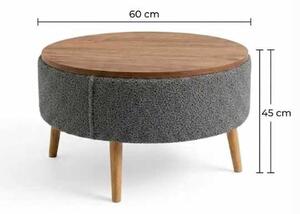 Hanah Home Dohányzóasztal Antracit Iris - Antracit
