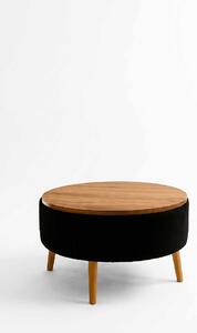 Hanah Home Black Iris dohányzóasztal - fekete