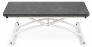 Hanah Home Dohányzóasztal BlackWhite Mini Juppo Ext - Fekete Sas, Fehér