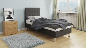 Kárpitozott egyszemélyes ágy 80x200 NECHLIN 3 - szürke