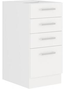 Fiókos konyhaszekrény EDISA - szélesség 40 cm, fehér