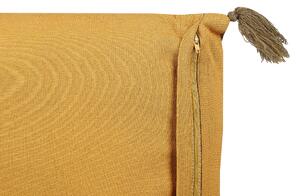 Sárga bársony díszpárna kétdarabos szettben 45 x 45 cm RHEUM